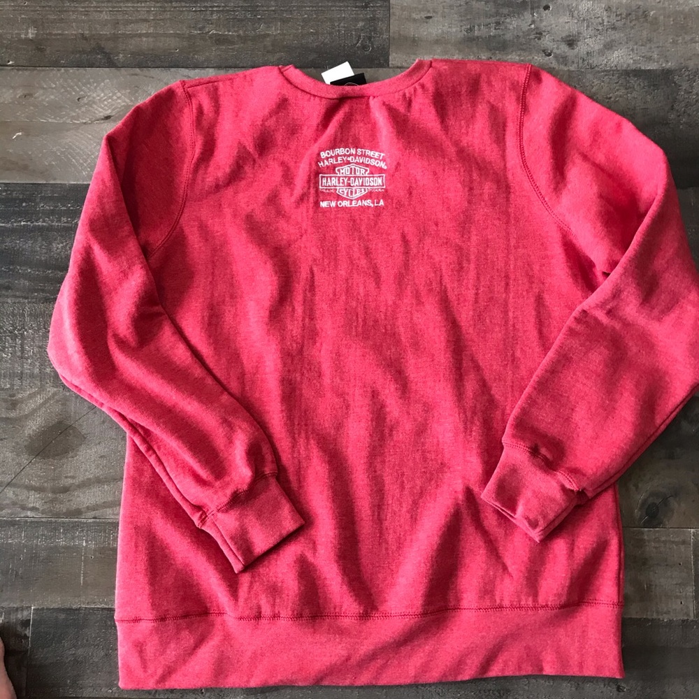 Harley Davidson Red Sweatshirt XL New Orleans - Picture 7 of 7